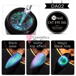 Gel UV / LED Mtssii Cat Eye cu pulbere magnetica 9D Galaxy DA02